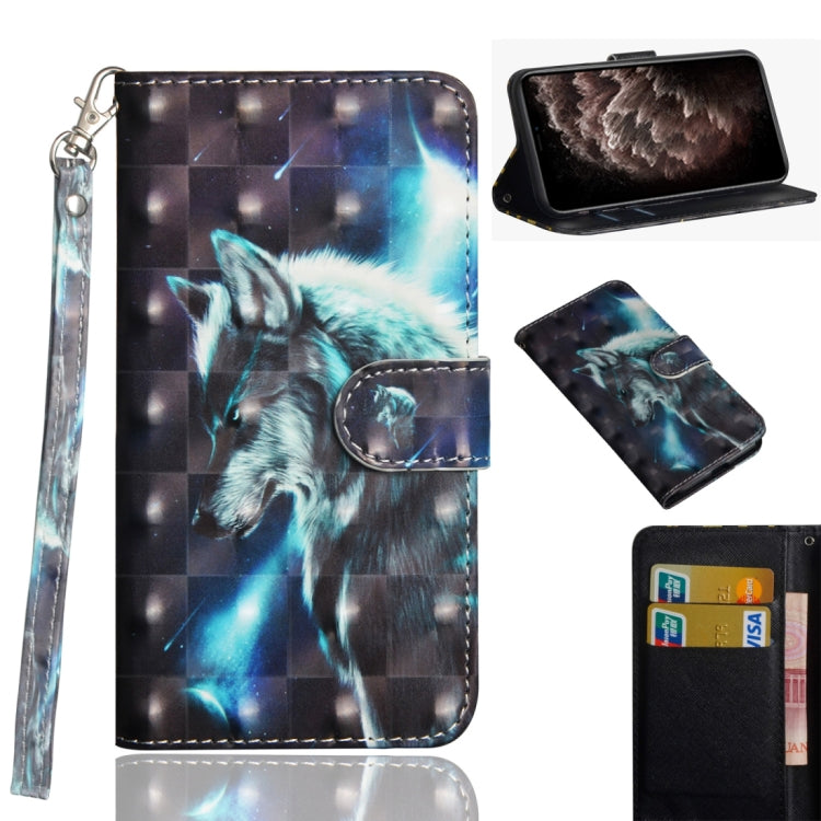 3D Painting Pattern Horizontal Flip TPU + PU Leather Case with Holder & Card Slots & Wallet & Lanyard, For iPhone 11 Pro Max, For iPhone 11 Pro
