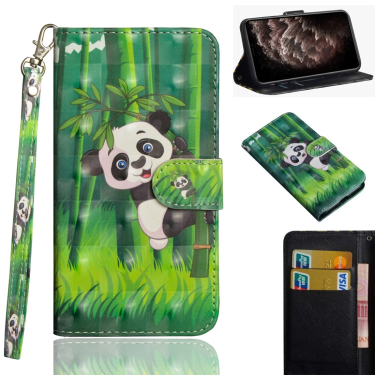 3D Painting Pattern Horizontal Flip TPU + PU Leather Case with Holder & Card Slots & Wallet & Lanyard, For iPhone 11 Pro Max, For iPhone 11 Pro