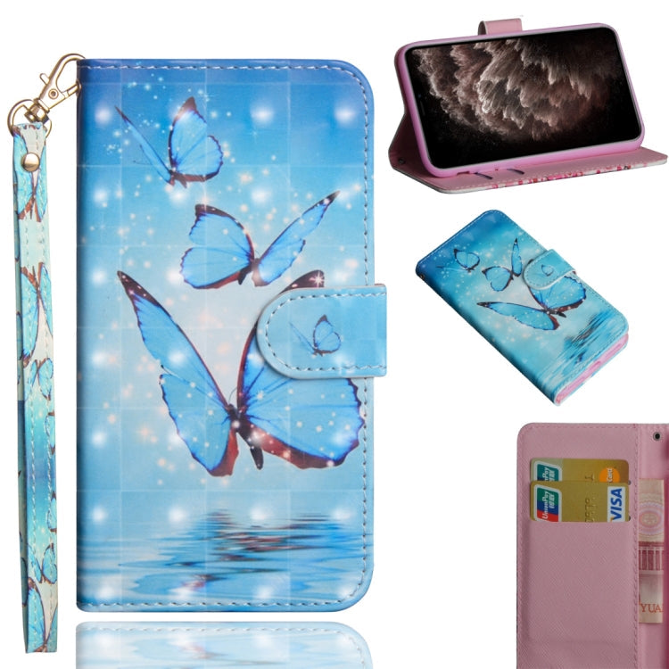 3D Painting Pattern Horizontal Flip TPU + PU Leather Case with Holder & Card Slots & Wallet & Lanyard, For iPhone 11 Pro Max, For iPhone 11 Pro