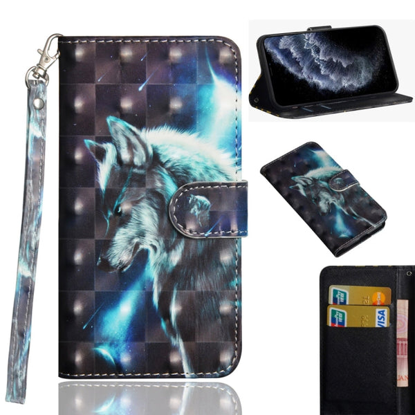 3D Painting Pattern Horizontal Flip TPU + PU Leather Case with Holder & Card Slots & Wallet & Lanyard, For iPhone 11 Pro Max, For iPhone 11 Pro