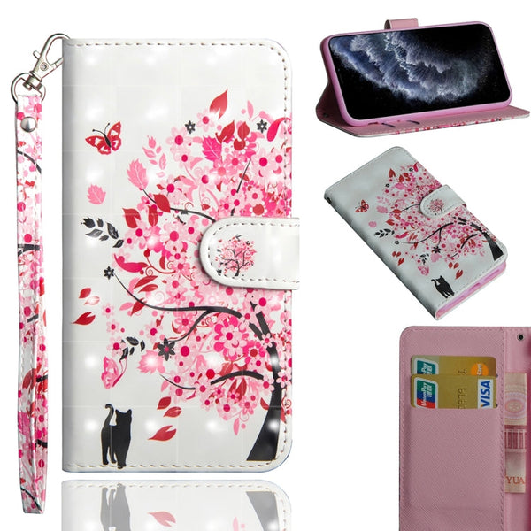 3D Painting Pattern Horizontal Flip TPU + PU Leather Case with Holder & Card Slots & Wallet & Lanyard, For iPhone 11 Pro Max, For iPhone 11 Pro