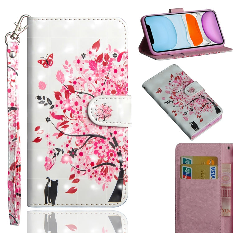 3D Painting Pattern Horizontal Flip TPU + PU Leather Case with Holder & Card Slots & Wallet & Lanyard, For iPhone 11, For iPhone SE 2022 / SE 2020 / 8 / 7