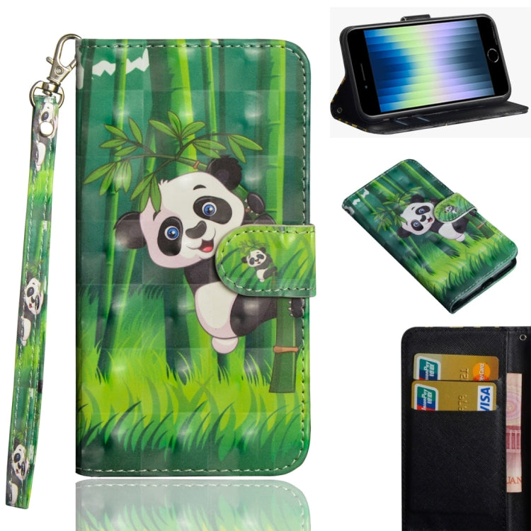 3D Painting Pattern Horizontal Flip TPU + PU Leather Case with Holder & Card Slots & Wallet & Lanyard, For iPhone 11, For iPhone SE 2022 / SE 2020 / 8 / 7