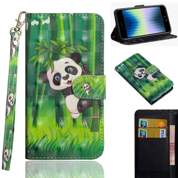 3D Painting Pattern Horizontal Flip TPU + PU Leather Case with Holder & Card Slots & Wallet & Lanyard, For iPhone 11, For iPhone SE 2022 / SE 2020 / 8 / 7