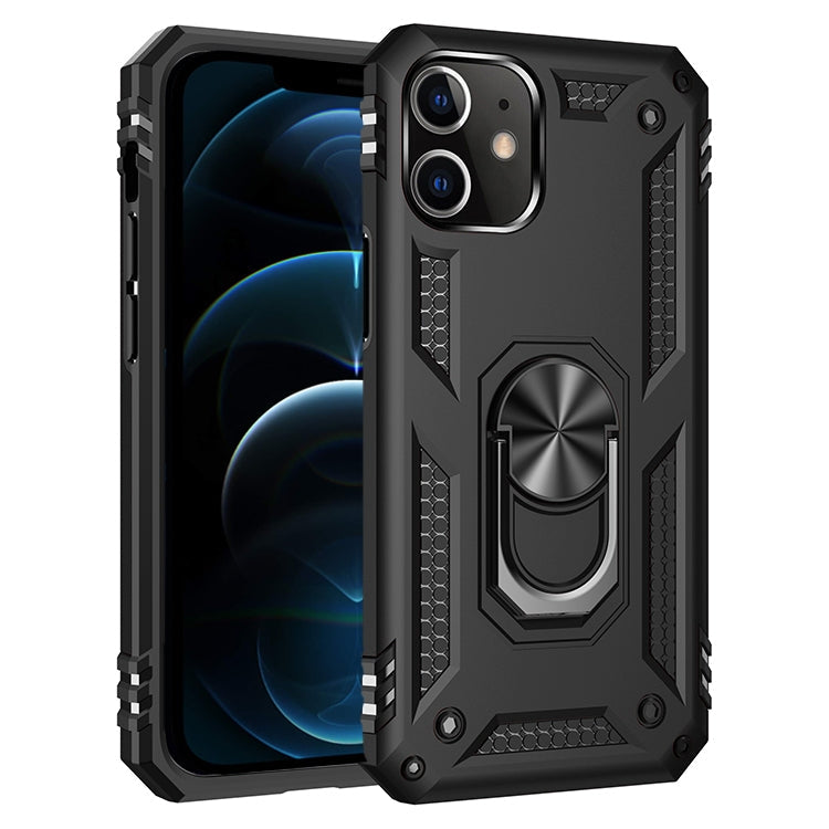Shockproof TPU + PC Protective Case with 360 Degree Rotating Holder, For iPhone 12 Pro Max, For iPhone 12 / 12 Pro, For iPhone 12 mini, For Xiaomi Redmi 9