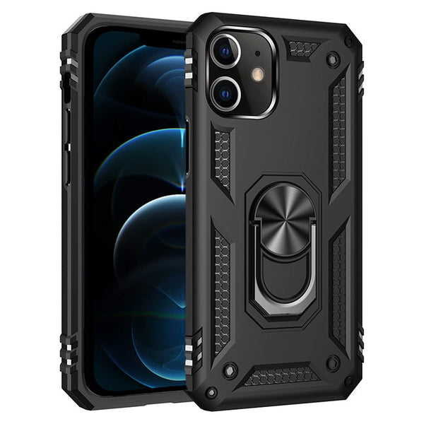 Shockproof TPU + PC Protective Case with 360 Degree Rotating Holder, For iPhone 12 Pro Max, For iPhone 12 / 12 Pro, For iPhone 12 mini, For Xiaomi Redmi 9