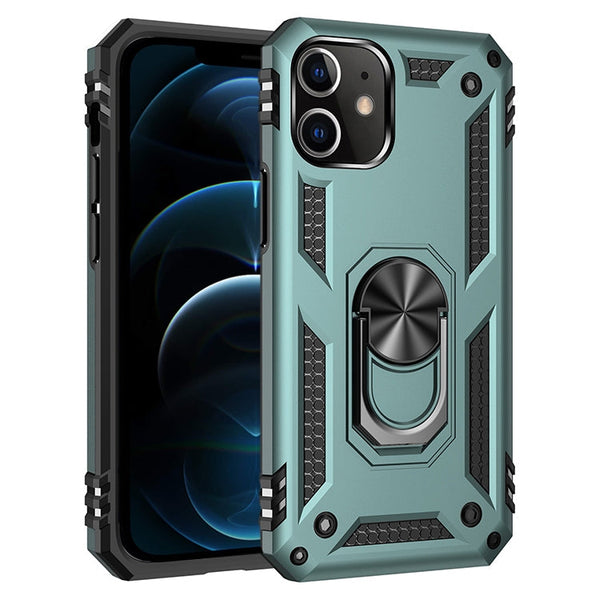 Shockproof TPU + PC Protective Case with 360 Degree Rotating Holder, For iPhone 12 Pro Max, For iPhone 12 / 12 Pro, For iPhone 12 mini, For Xiaomi Redmi 9