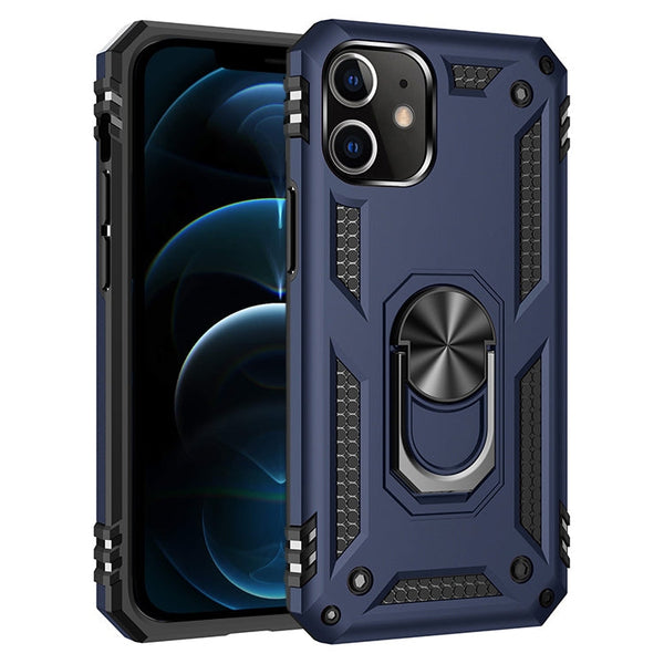 Shockproof TPU + PC Protective Case with 360 Degree Rotating Holder, For iPhone 12 Pro Max, For iPhone 12 / 12 Pro, For iPhone 12 mini, For Xiaomi Redmi 9