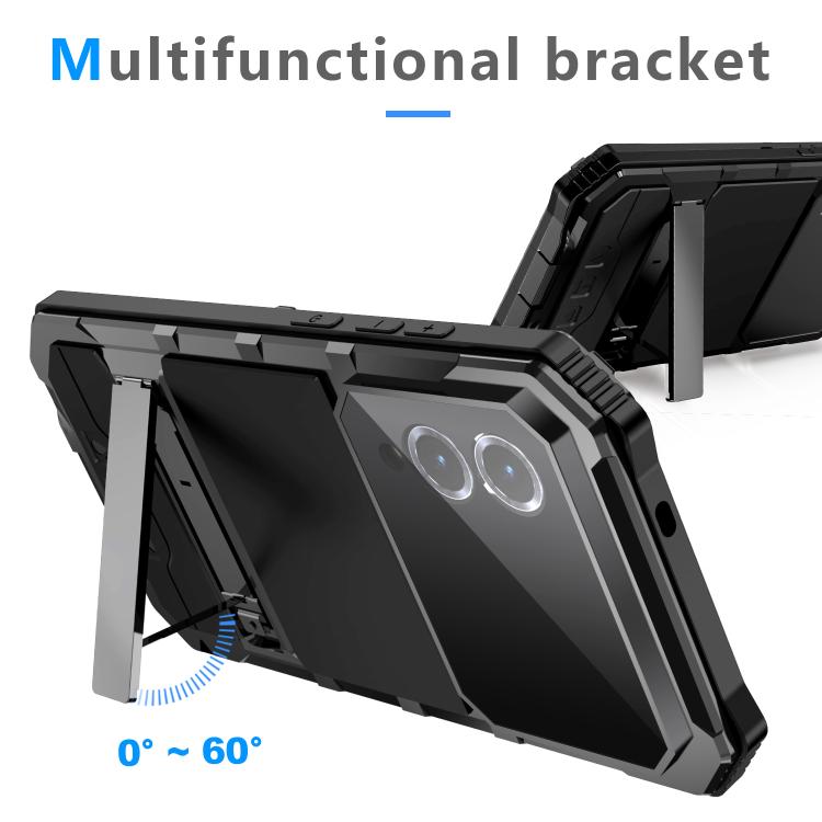 R-JUST Life Waterproof Dustproof Shockproof Holder Phone Case