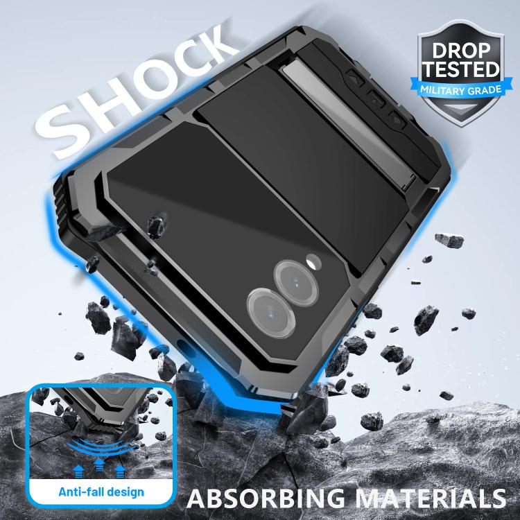 R-JUST Life Waterproof Dustproof Shockproof Holder Phone Case