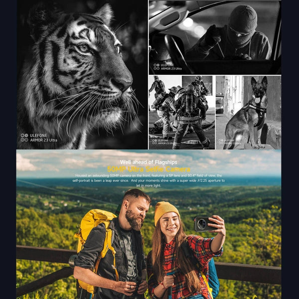 Ulefone Armor 23 Ultra Rugged Phone, 6.78 inch Android 13 MediaTek Dimensity 8020 Octa Core up to 2.6GHz, Network: 5G, NFC, OTG, Satellite Messaging