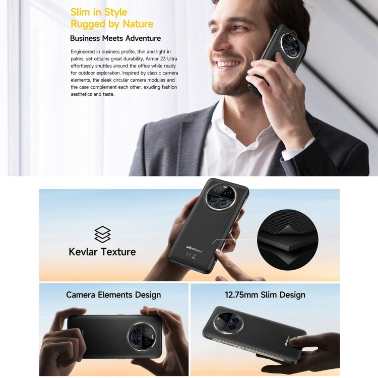 Ulefone Armor 23 Ultra Rugged Phone, 6.78 inch Android 13 MediaTek Dimensity 8020 Octa Core up to 2.6GHz, Network: 5G, NFC, OTG, Satellite Messaging