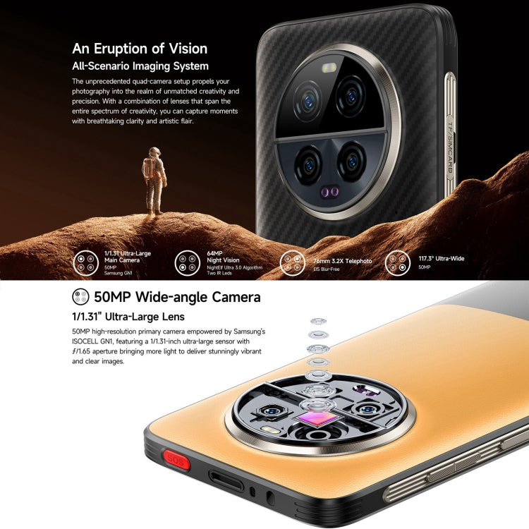 Ulefone Armor 23 Ultra Rugged Phone, 6.78 inch Android 13 MediaTek Dimensity 8020 Octa Core up to 2.6GHz, Network: 5G, NFC, OTG, Satellite Messaging