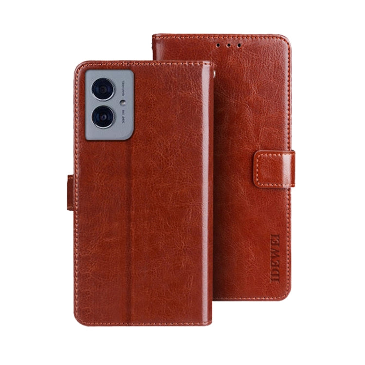idewei Crazy Horse Texture Leather Phone Case
