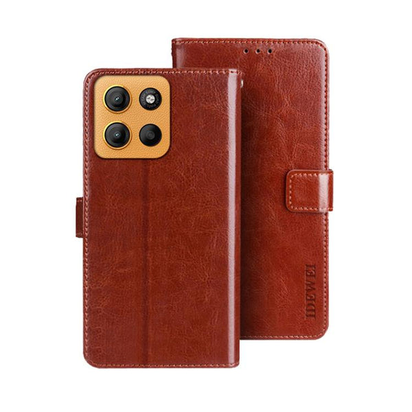 idewei Crazy Horse Texture Leather Phone Case