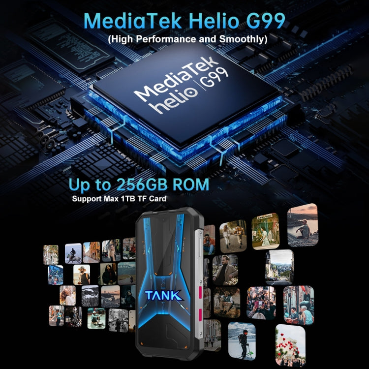 Unihertz Tank mini 1 / 8849, 100MP Camera, 4.3 inch Android 13 Helio G99 Octa Core, Network: 4G