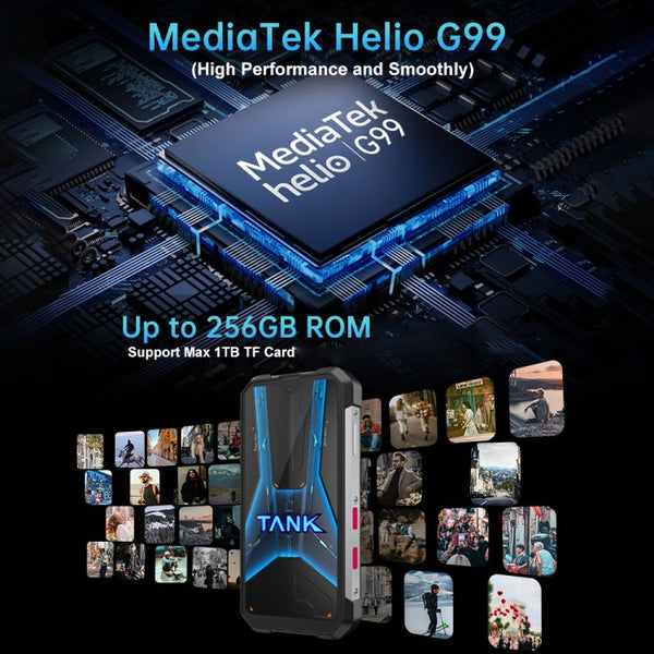 Unihertz Tank mini 1 / 8849, 100MP Camera, 4.3 inch Android 13 Helio G99 Octa Core, Network: 4G