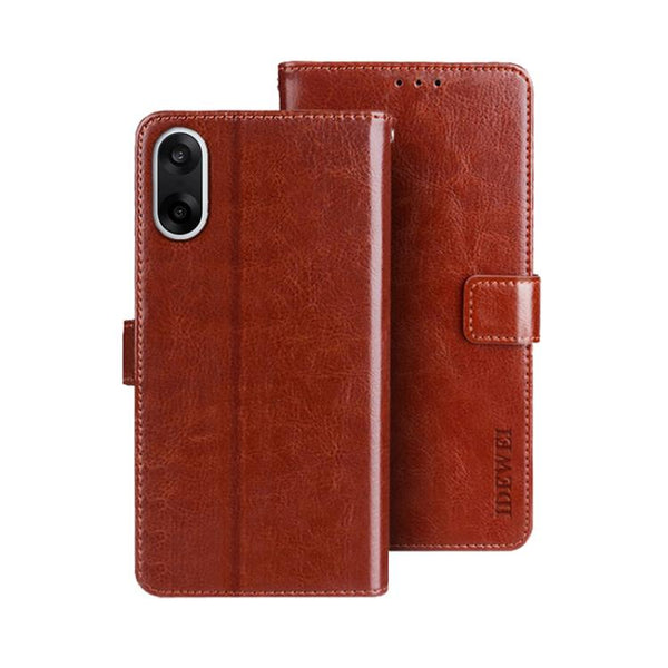 idewei Crazy Horse Texture Leather Phone Case