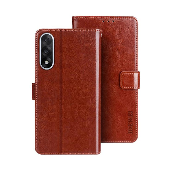 idewei Crazy Horse Texture Leather Phone Case