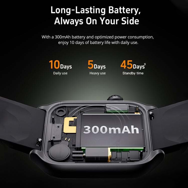 GTS7 2.0 inch Fitness Health Smart Watch, BT Call / Heart Rate / Blood Pressure / MET