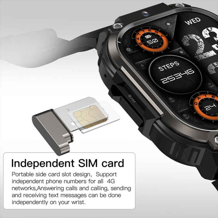 LEMFO DM63 2.13 inch AMOLED Square Screen Smart Watch Android 8.1, 2GB+16GB