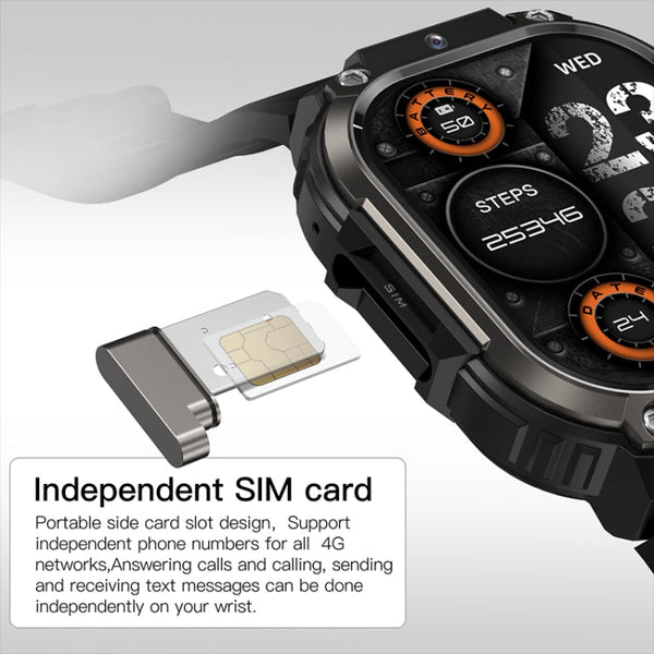 LEMFO DM63 2.13 inch AMOLED Square Screen Smart Watch Android 8.1, 2GB+16GB