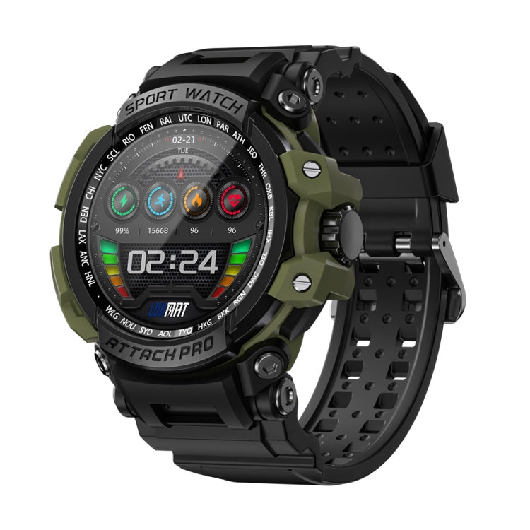 LOKMAT ATTACK Pro 1.32 inch BT5.1 Smart Sport Watch, Support Bluetooth Call / Sleep / Blood Oxygen / Heart Rate / Blood Pressure Health Monitor