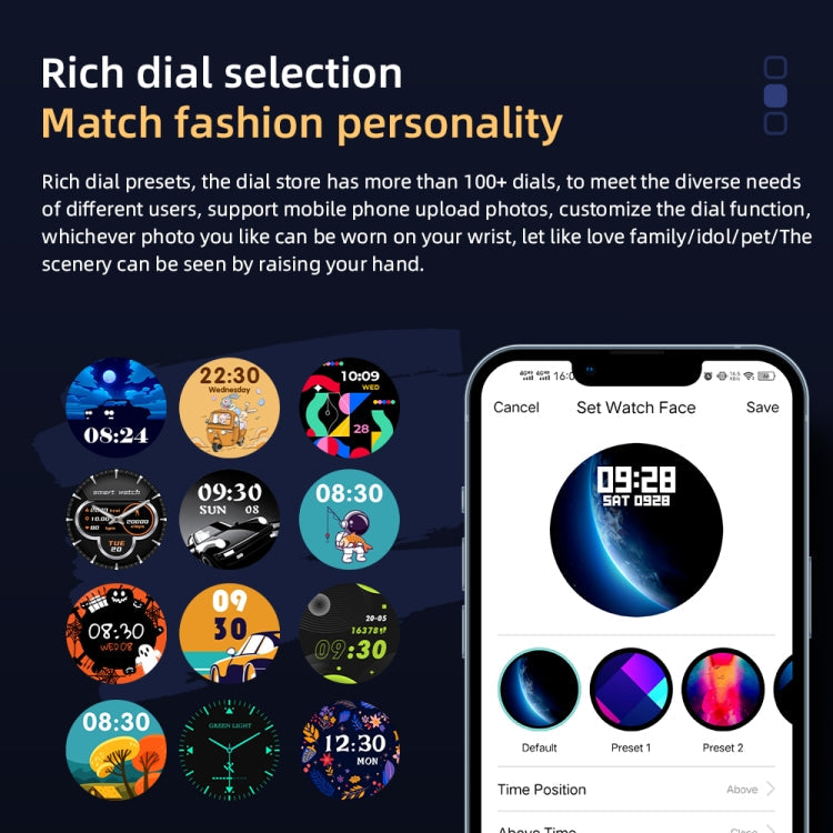 LOKMAT ATTACK Pro 1.32 inch BT5.1 Smart Sport Watch, Support Bluetooth Call / Sleep / Blood Oxygen / Heart Rate / Blood Pressure Health Monitor