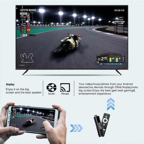 LEMFO DQ10 Allwinner H618 Quad Core ARM Cortex A53 8K HD Android TV Stick, 2GB+16GB, 4GB+32GB