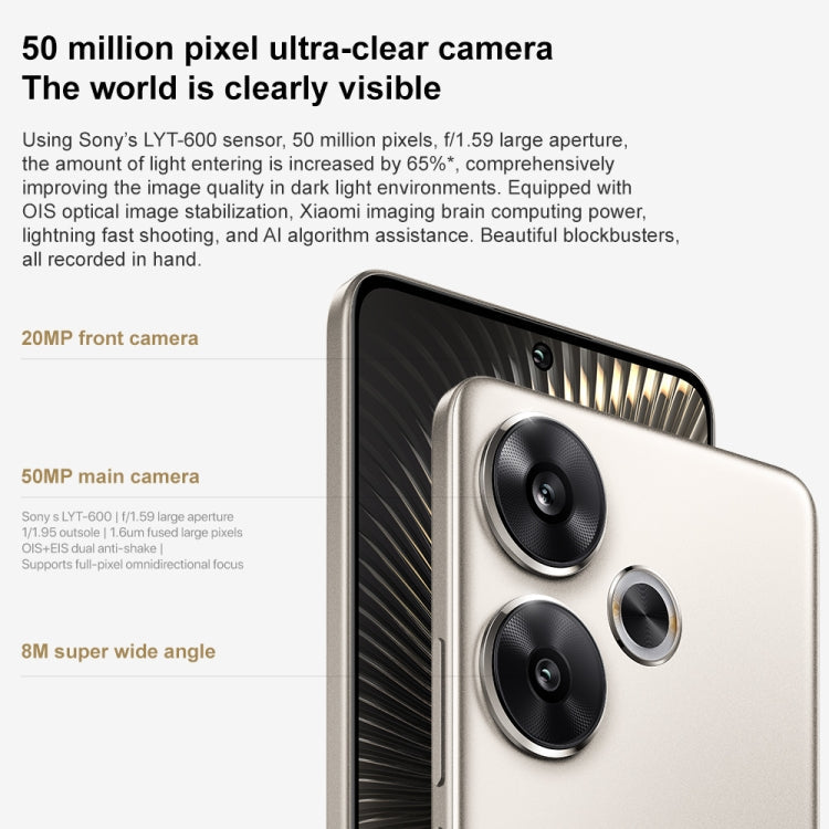 Xiaomi Redmi Turbo 3, 6.67 inch Xiaomi HyperOS Snapdragon 8s Gen 3 Octa Core 3.0GHz, NFC, Network: 5G, Support Google Play