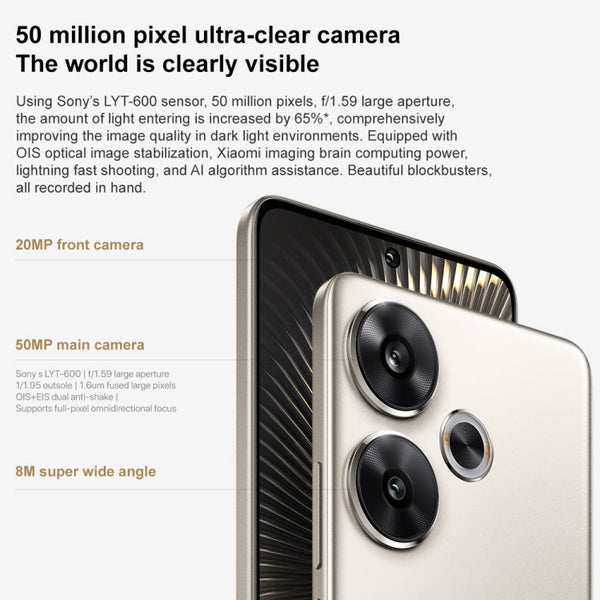 Xiaomi Redmi Turbo 3, 6.67 inch Xiaomi HyperOS Snapdragon 8s Gen 3 Octa Core 3.0GHz, NFC, Network: 5G, Support Google Play