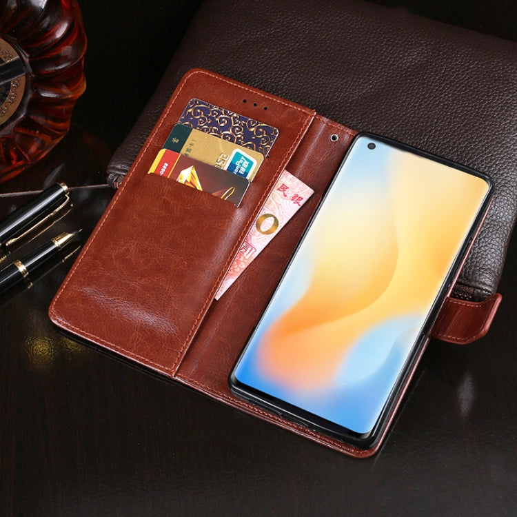 idewei Crazy Horse Texture Horizontal Flip Leather Case with Holder & Card Slots & Wallet, For Vivo X50 Pro, For ZTE Blade V 2020