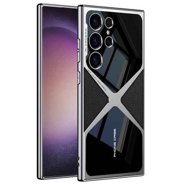 GKK Leather Electroplating Supersonic Speed Shockproof Phone Case