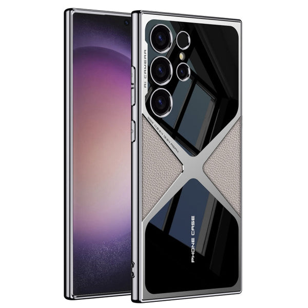 GKK Leather Electroplating Supersonic Speed Shockproof Phone Case