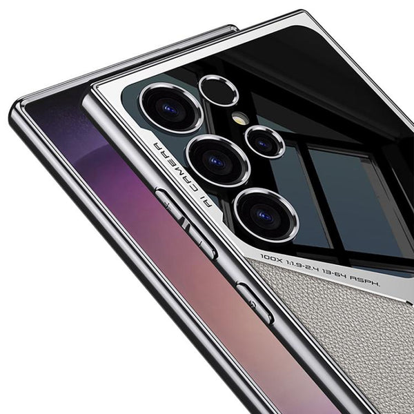 GKK Leather Electroplating Supersonic Speed Shockproof Phone Case