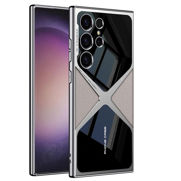GKK Leather Electroplating Supersonic Speed Shockproof Phone Case