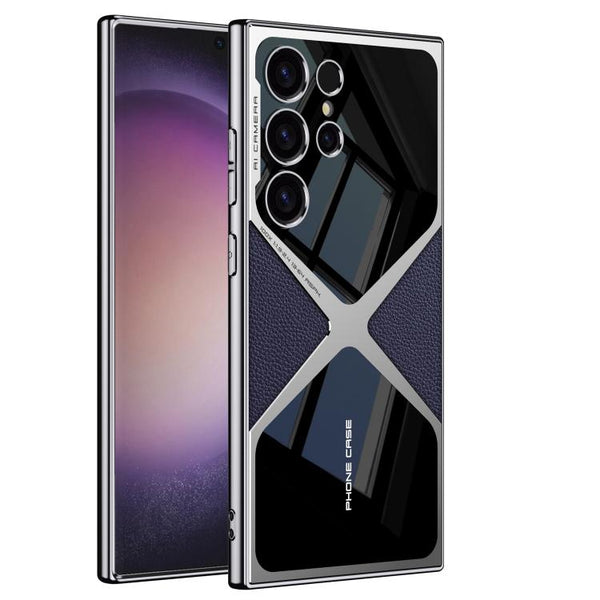 GKK Leather Electroplating Supersonic Speed Shockproof Phone Case