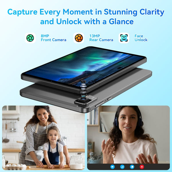 HEADWOLF Fpad5 4G LTE Tablet PC, 8.4 inch Android 14 MT6789 Octa Core Support Dual SIM, Global Version with Google Play