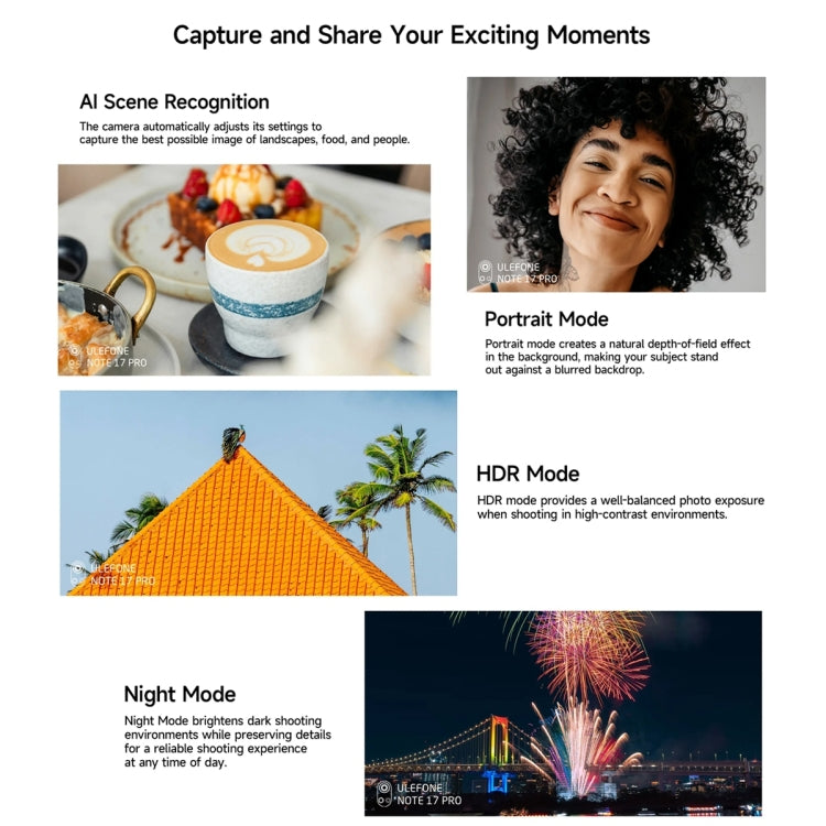 Ulefone Note 17 Pro, Screen Fingerprint, 6.78 inch Android 13 MediaTek Helio G99 MTK6789 Octa Core, NFC, Network: 4G