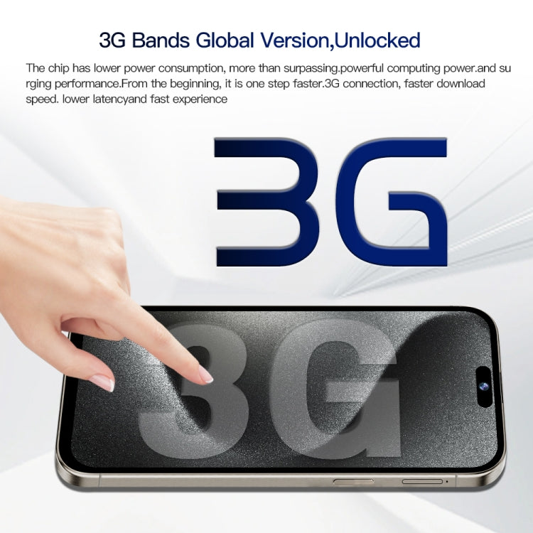 i15 Pro Max / Q5, 6.5 inch Screen, Face Identification, Android 8.1 MTK6580P Quad Core, Network: 3G, Dual SIM, 2GB+16GB