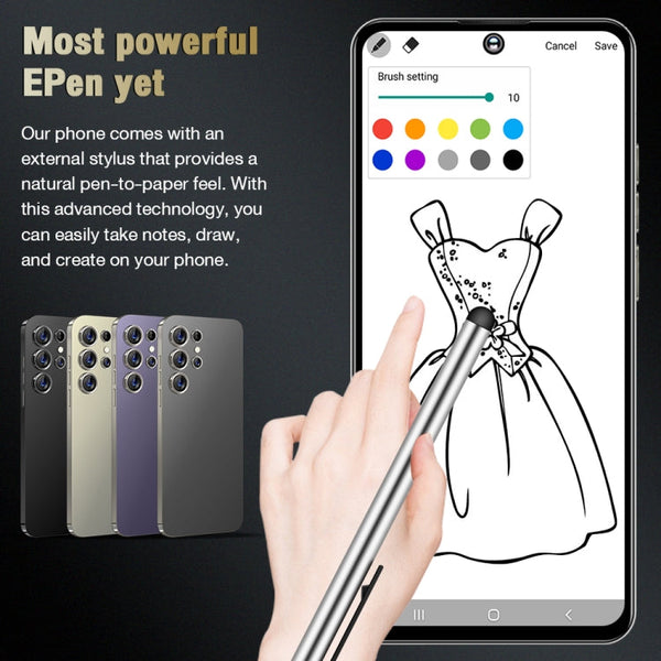 S24 Ultra / C24, 6.8 inch Screen, Android 8.1 7731E Quad Core, Network: 3G, OTG, Dual SIM, 2GB+16GB