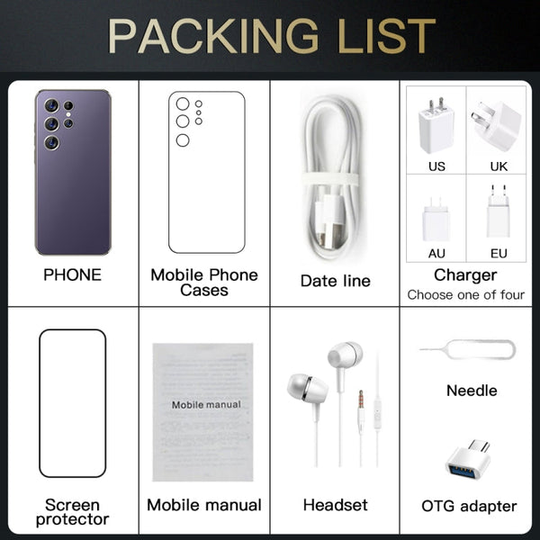 S24 Ultra / C24, 6.8 inch Screen, Android 8.1 7731E Quad Core, Network: 3G, OTG, Dual SIM, 2GB+16GB