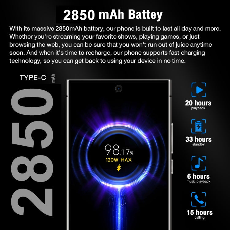 S24 Ultra / L26A, 6.75 inch Screen, Android 8.1 MTK6753 Octa Core, Network: 4G, Dual SIM