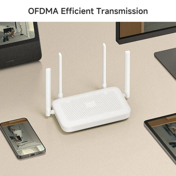 Xiaomi AX1500 4-channel Independent Signal Amplifier WiFi 6 Dual Band Router, US Plug