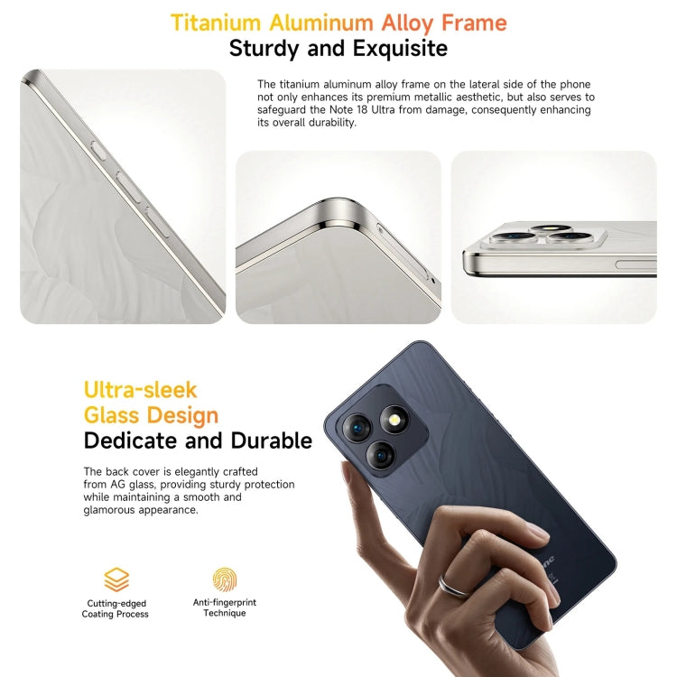 Ulefone Note 18 Ultra, Side Fingerprint, 6.78 inch Android 13 MediaTek Dimensity 720 5G MT6853 Octa Core 2.0GHz, NFC, Network: 5G