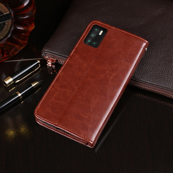 idewei Crazy Horse Texture Horizontal Flip Leather Case with Holder & Card Slots & Wallet, For Cubot P40, For Infinix Hot 9, For Oukitel C19