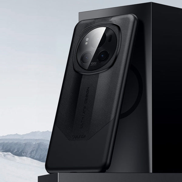 SULADA Splicing Plain Leather PC Shockproof Phone Case, For Honor Magic6 Pro, For Honor Magic6