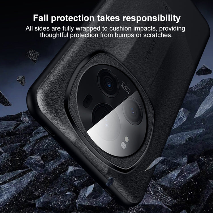 SULADA Splicing Plain Leather PC Shockproof Phone Case, For Honor Magic6 Pro, For Honor Magic6