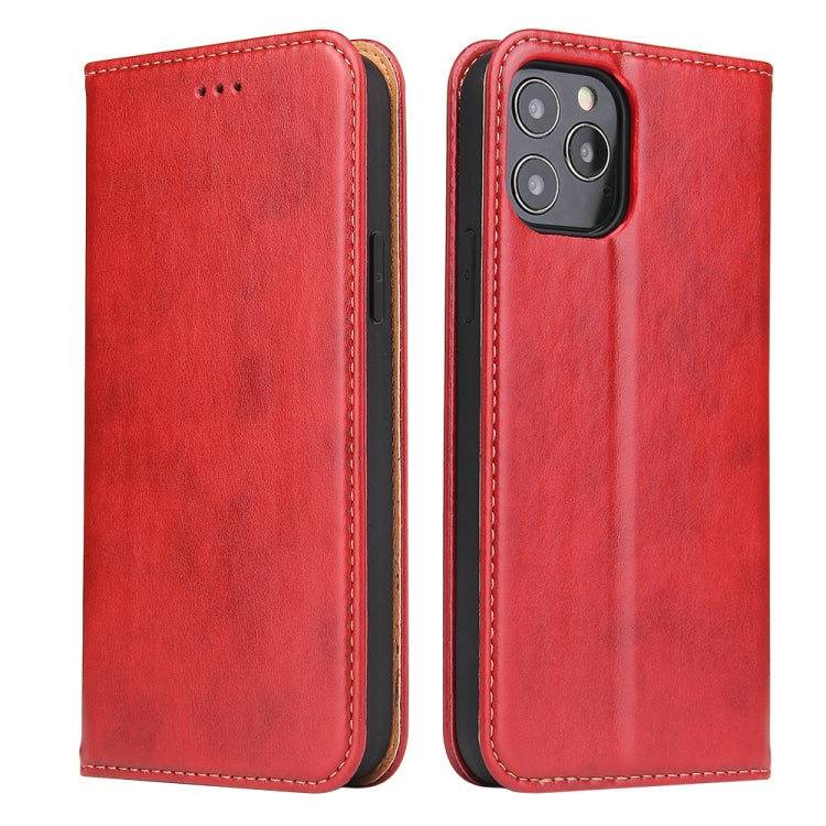Fierre Shann PU Genuine Leather Texture Horizontal Flip Leather Case with Holder & Card Slots & Wallet, For iPhone 12 Pro Max, For iPhone 12 mini, For iPhone 12 / 12 Pro