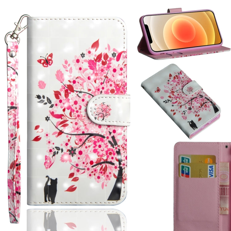 3D Painting Pattern Horizontal Flip TPU + PU Leather Case with Holder & Card Slots & Wallet